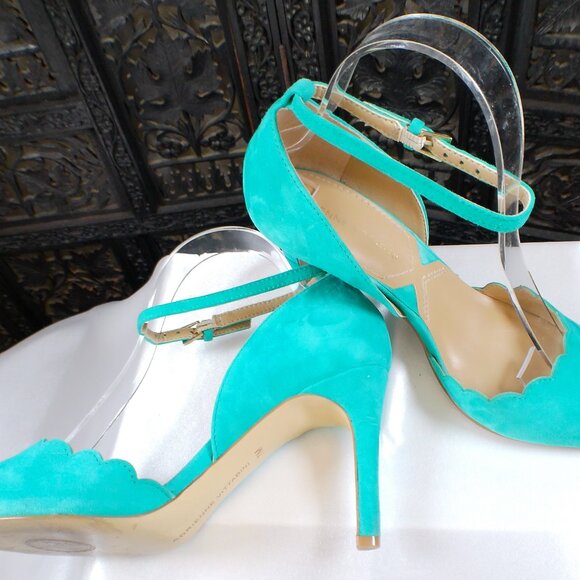 Womens Adrienne Vittadini Turquoise Heels, Size 7 - Picture 4 of 6